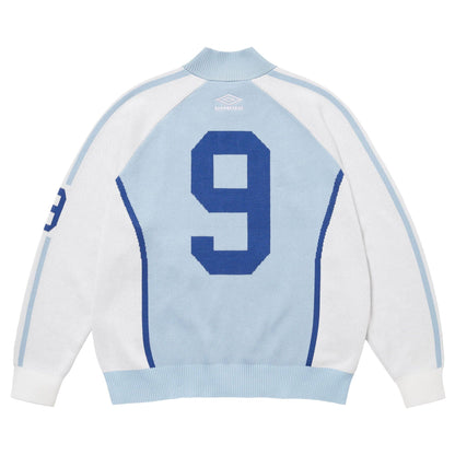 Supreme x Umbro Zip-Up Sweatshirt 'Light Blue' — XXS — Side View