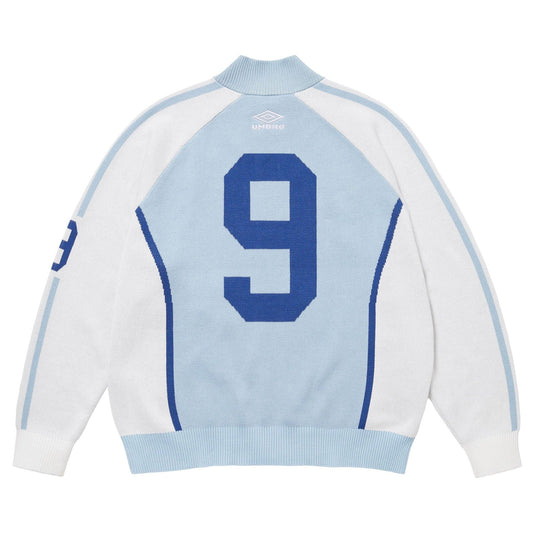 Supreme x Umbro Zip-Up Sweatshirt 'Light Blue' — XXS — Side View