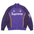 Supreme x Umbro Zip-Up Sweatshirt 'Purple' — XXS — Front View