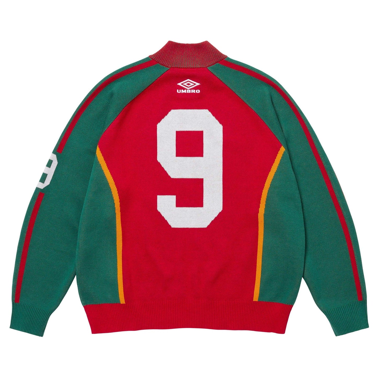 Supreme x Umbro Zip-Up Sweatshirt 'Red' — XXS — Side View