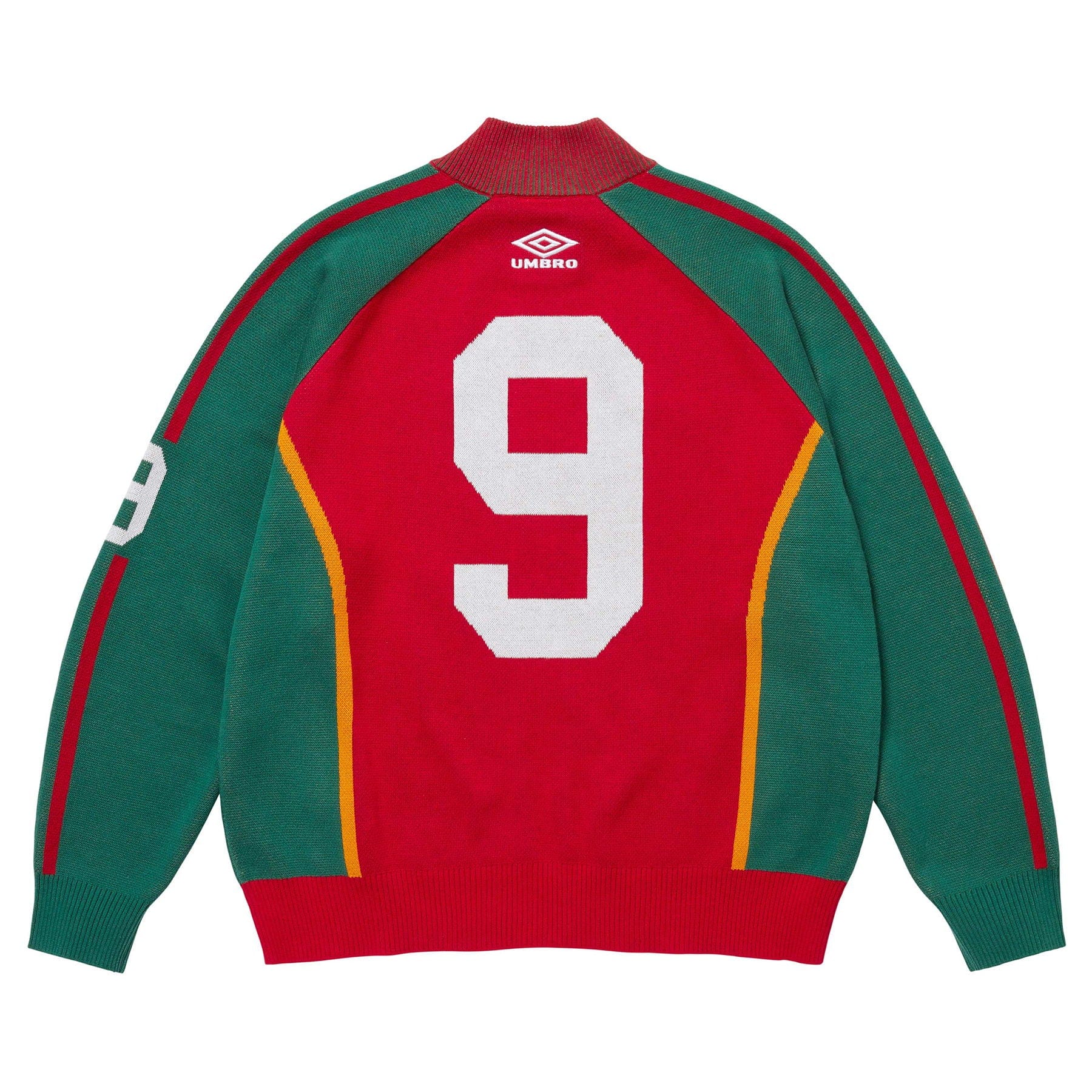 Supreme x Umbro Zip-Up Sweatshirt 'Red' — XXS — Side View
