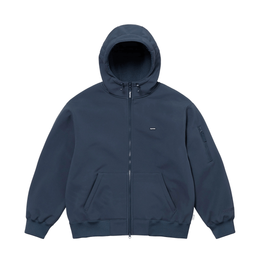 Supreme Windstopper Zip Up Hooded Sweatshirt 'Navy' — XXS — Front View