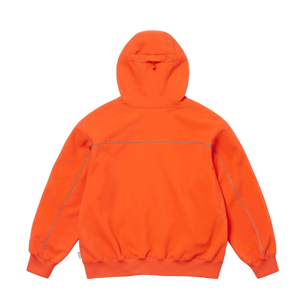 Supreme Windstopper Zip Up Hooded Sweatshirt 'Orange' — XXS — Side View