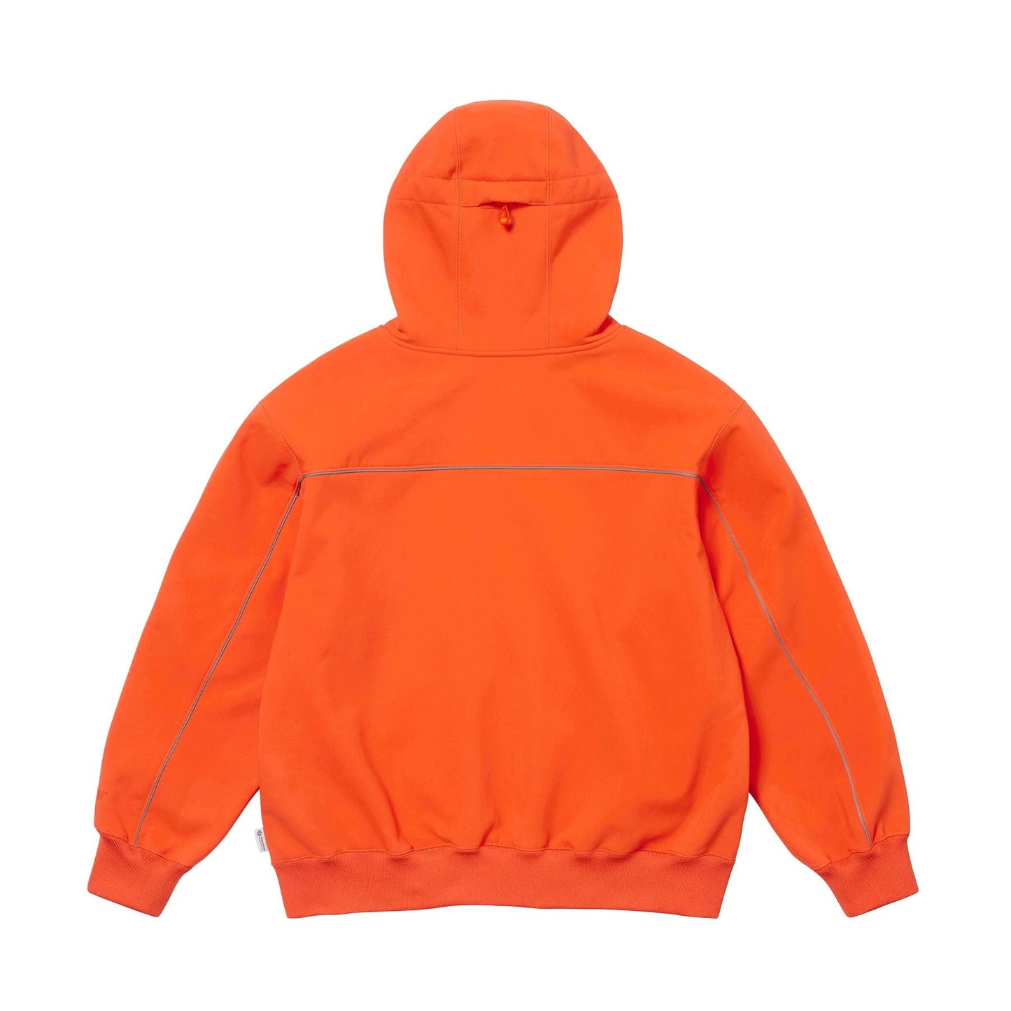 Supreme Windstopper Zip Up Hooded Sweatshirt 'Orange' — XXS — Side View