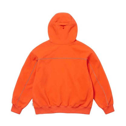 Supreme Windstopper Zip Up Hooded Sweatshirt 'Orange' — XXS — Side View
