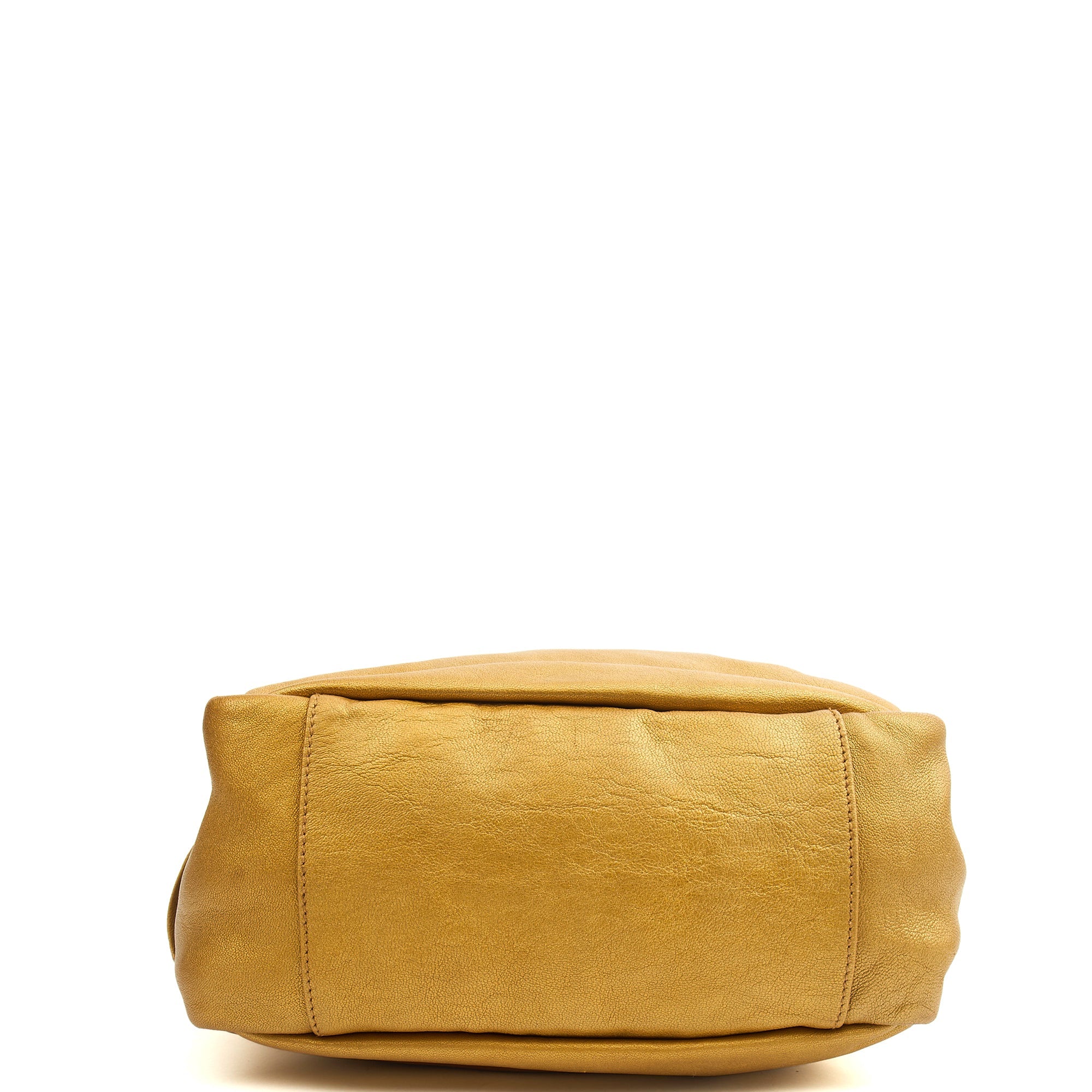 Saint Laurent Shoulder Bag Tote in Metallic, Leather — Detail View