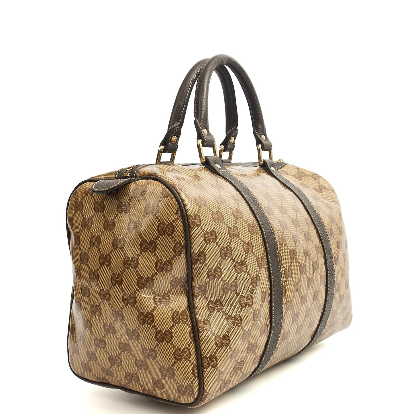 Gucci Tote Boston in GG Supreme, Patent Leather — Alternate View 8