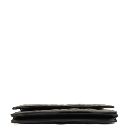 Chanel Cross Body Wallet on Chain in Black, Lambskin Leather — Alternate View 13
