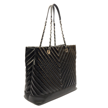 Chanel Tote in Black, Patent Leather — Alternate View 20