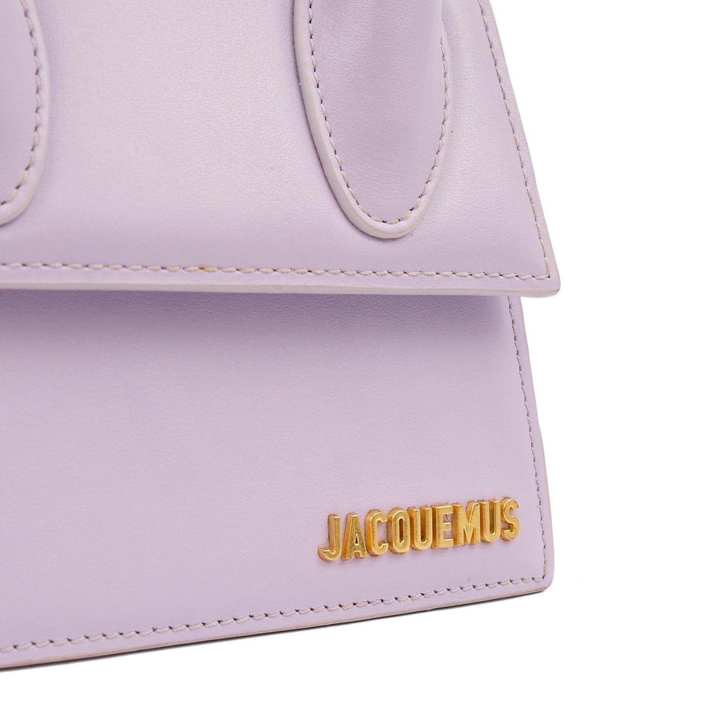 Jacquemus Cross Body Le Chiquito Moyen in Purple, Leather — Side View