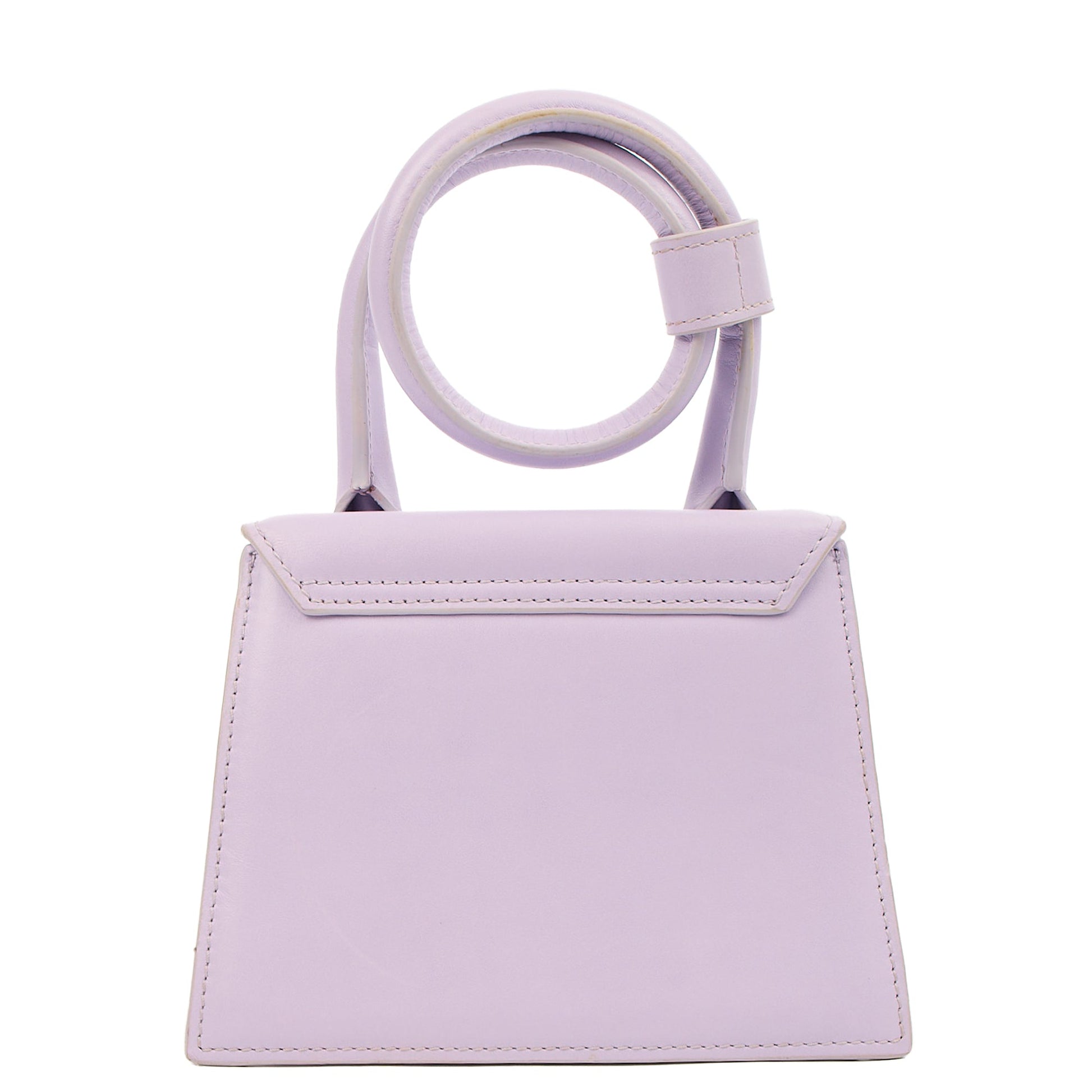 Jacquemus Cross Body Le Chiquito Moyen in Purple, Leather — Top View