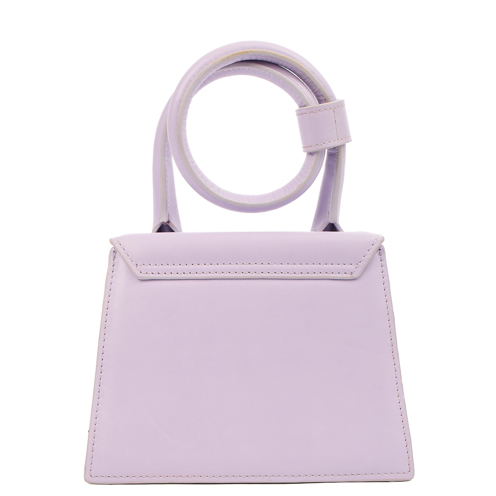 Jacquemus Cross Body Le Chiquito Moyen in Purple, Leather — Top View