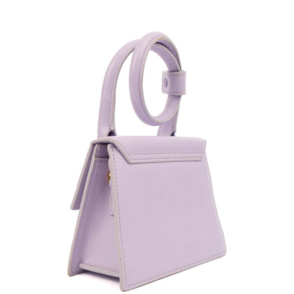 Jacquemus Cross Body Le Chiquito Moyen in Purple, Leather — Back View