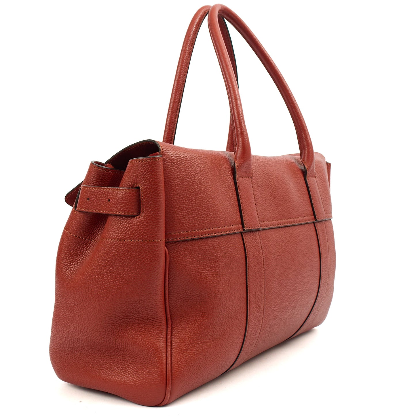 Mulberry Tote Bayswater Heritage in Rust, Leather — Back View