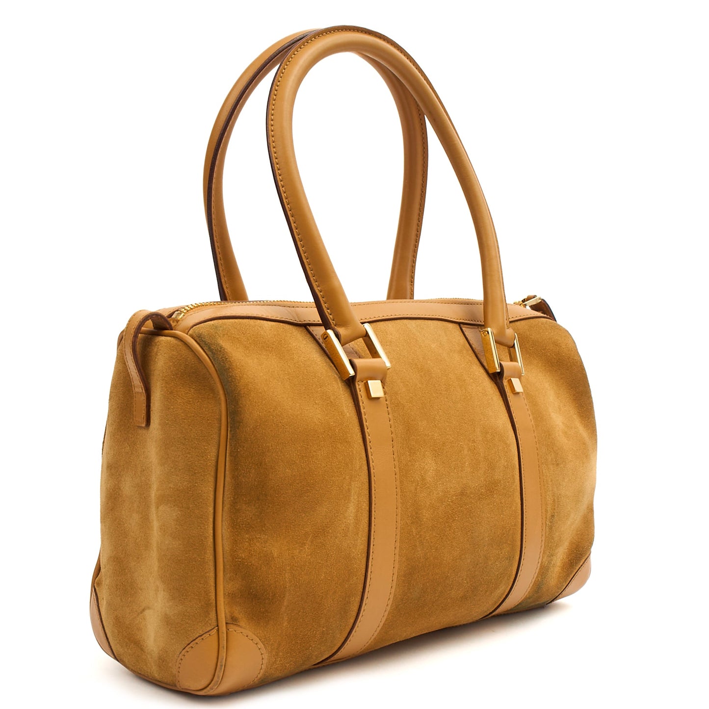 Gucci Tote Boston in Brown, Suede — Alternate View 9
