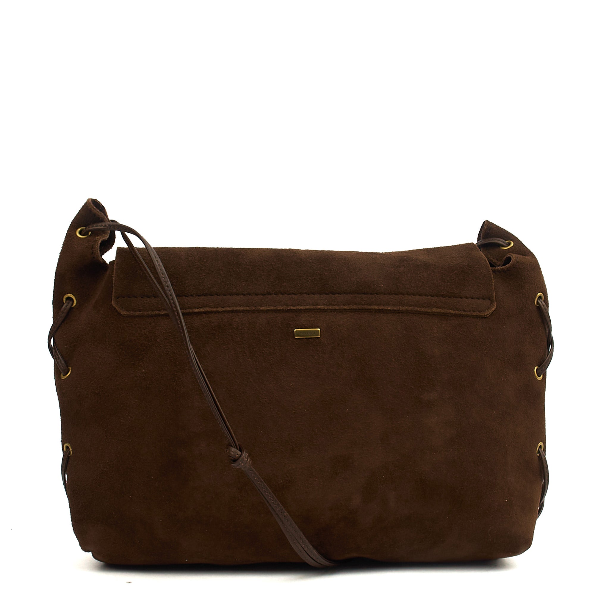 Gucci Crossbody in Brown, Suede — Alternate View 11