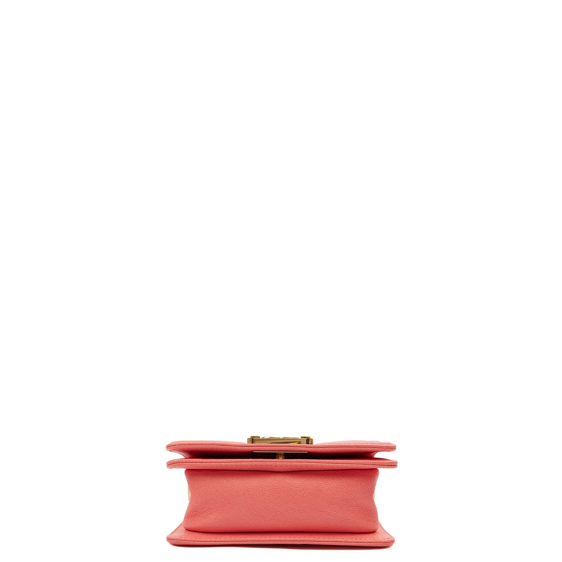 Chanel Mini Bag Boy - Mini in Pink, Caviar Leather — Top View