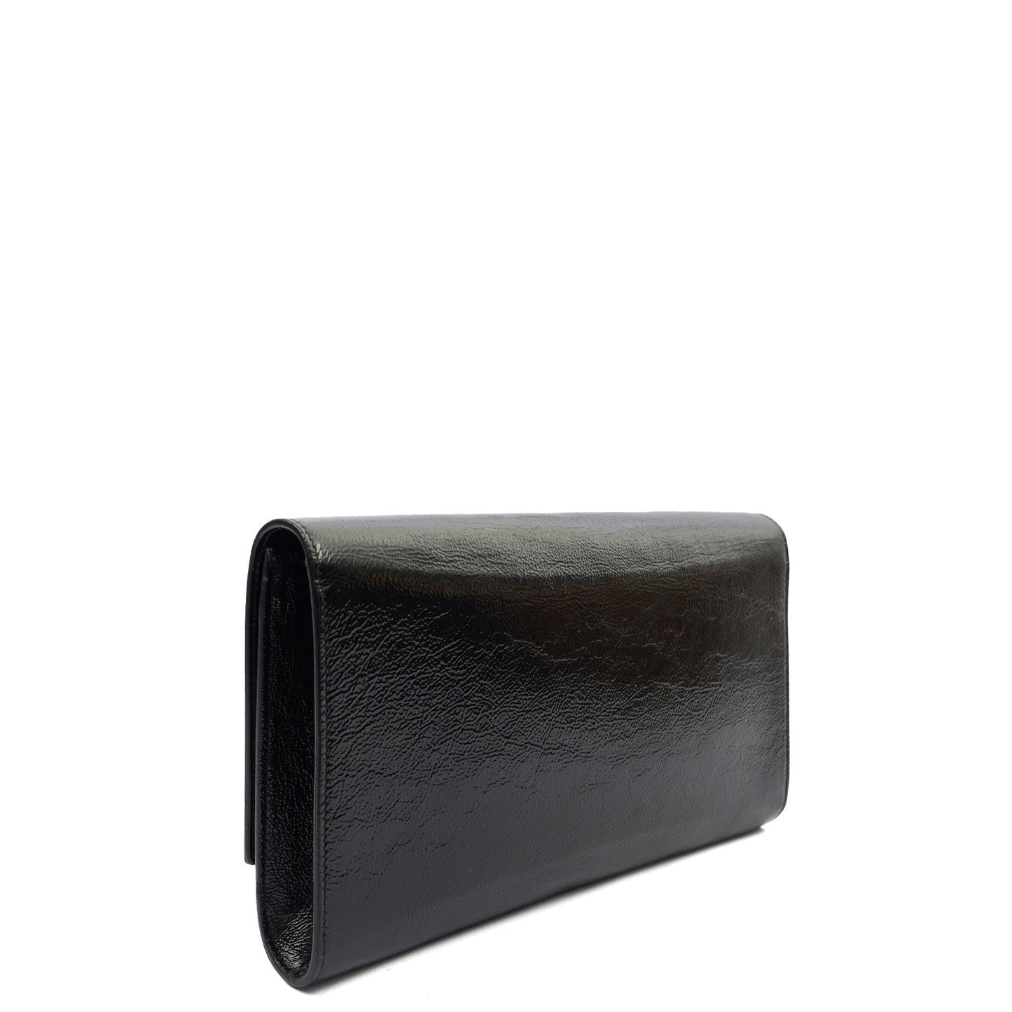 Saint Laurent Clutch Belle De Jour Clutch in Black, Calfskin Leather — Side View