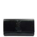 Saint Laurent Clutch Belle De Jour Clutch in Black, Calfskin Leather — Front View