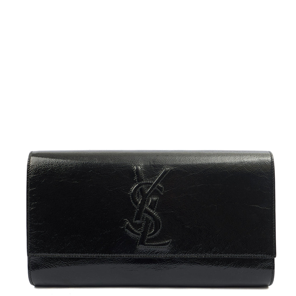 Saint Laurent Clutch Belle De Jour Clutch in Black, Calfskin Leather — Alternate View 7