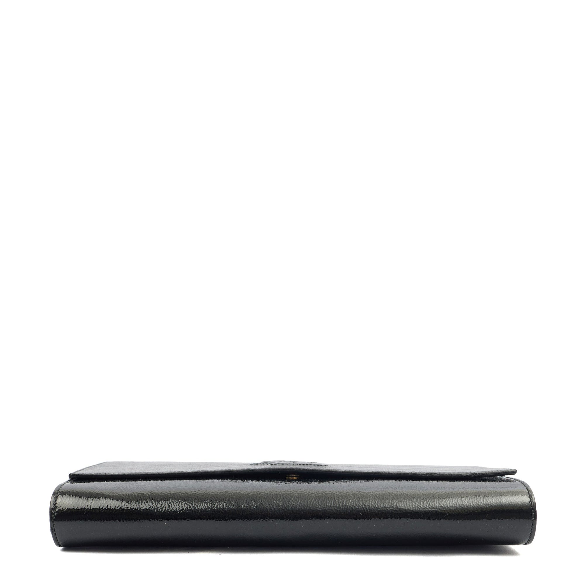 Saint Laurent Clutch Belle De Jour Clutch in Black, Calfskin Leather — Alternate View 10