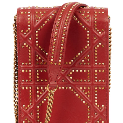 Christian Dior Diorama Pouch in Red, Calfskin — Alternate View 15