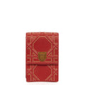 Christian Dior Diorama Pouch in Red, Calfskin — Front View
