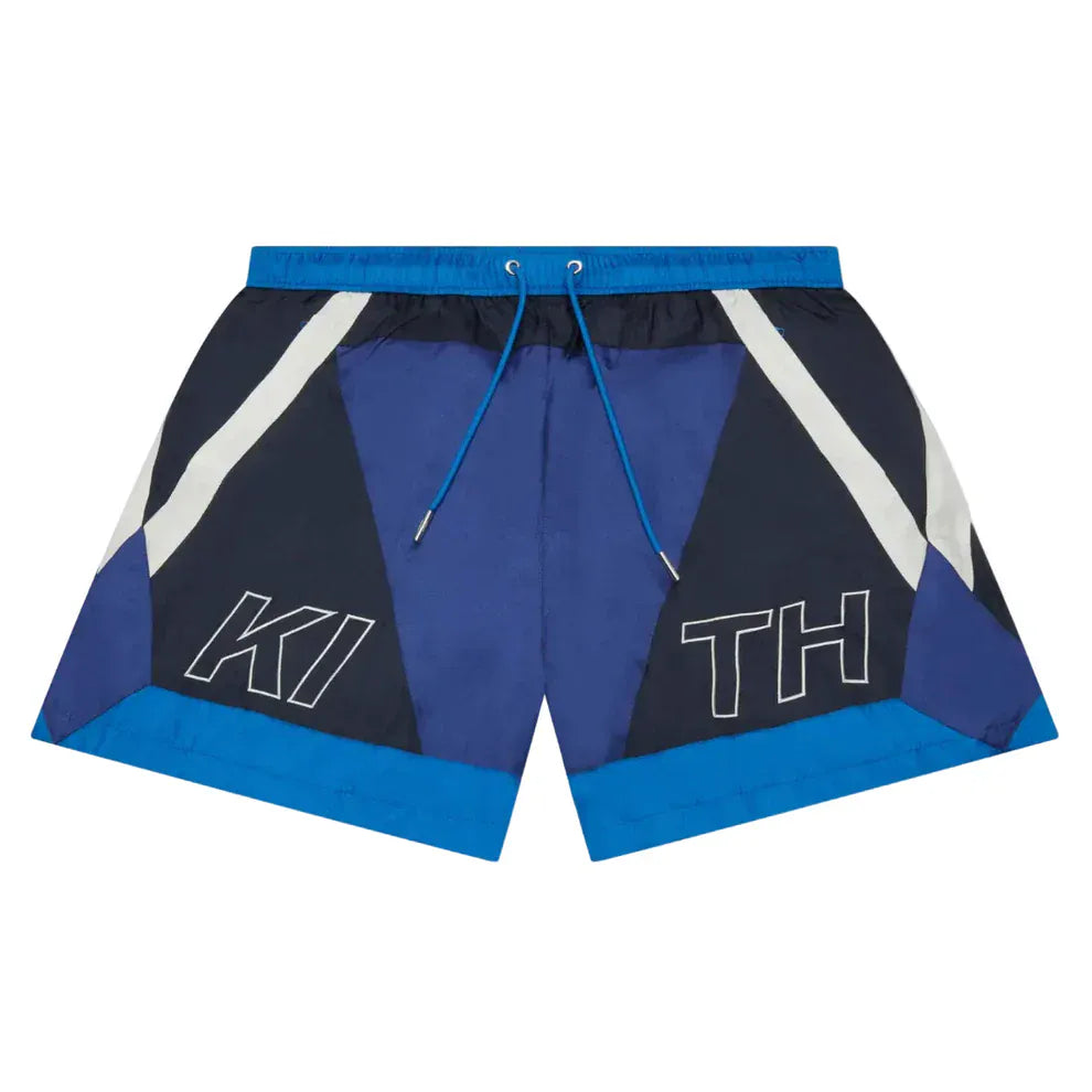 Kith Nylon Turbo Shorts Blue — S — Front View