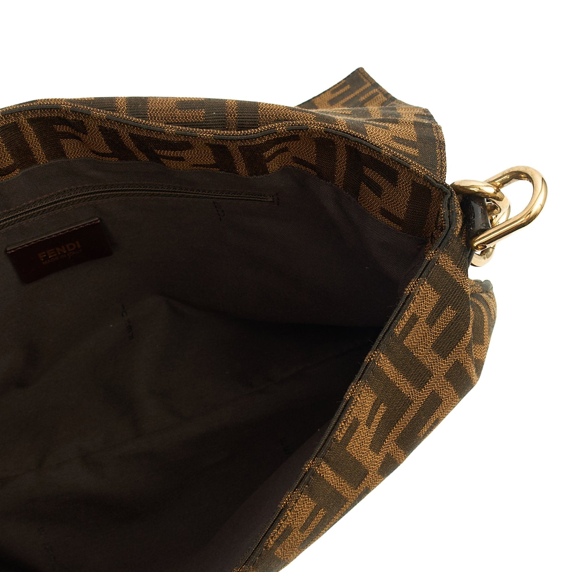 Fendi Shoulder Bag Zucca Shoulder Bag in Zucca FF, Canvas — Lifestyle View