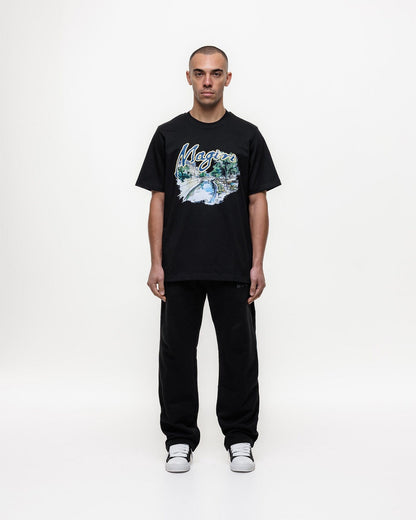 Magiri Seine River Printed T-Shirt 'Black' — Black — Size S — Back View