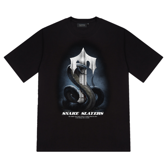 Trapstar T Snake Slayer Tee - Black — XXS — Front View