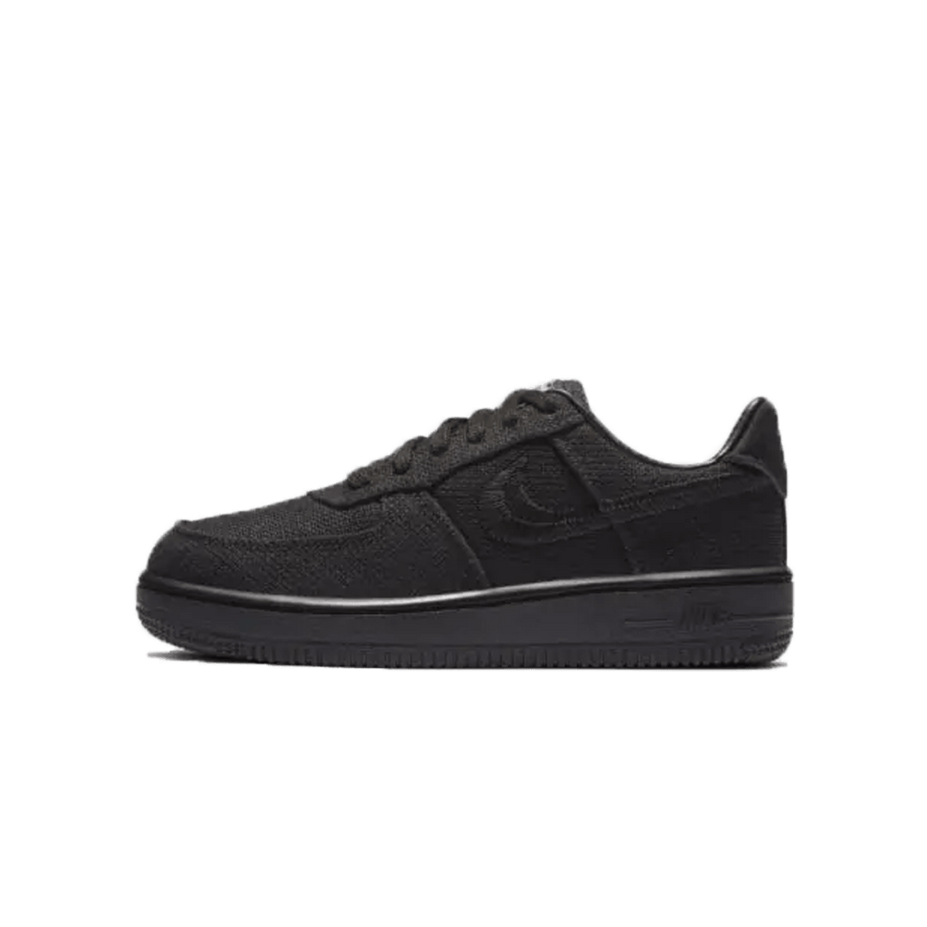 Stussy x Nike Air Force 1 Low PS 'Triple Black' — UK 10C | EU 27.5 | US 10.5C — Front View