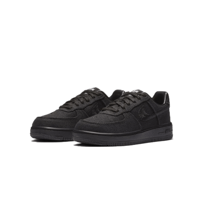 Stussy x Nike Air Force 1 Low PS 'Triple Black' — UK 10C | EU 27.5 | US 10.5C — Side View