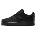 Stussy x Nike Air Force 1 Low 'Triple Black' — UK 3 | EU 35.5 | US 3.5 — Front View