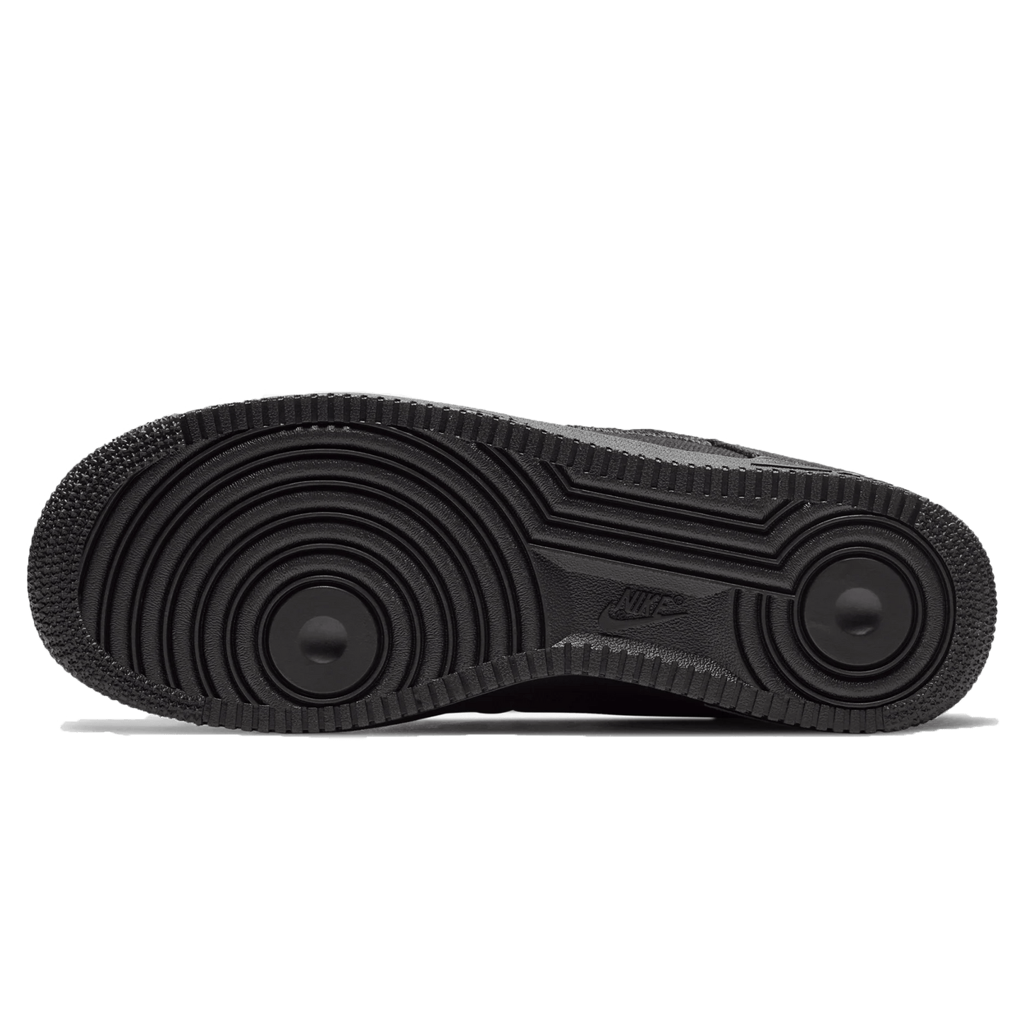 Stussy x Nike Air Force 1 Low 'Triple Black' — UK 3 | EU 35.5 | US 3.5 — Top View