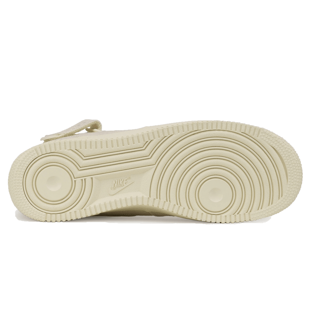 Stussy x Nike Air Force 1 Mid 'Fossil' — UK 3 | EU 35.5 | US 3.5 — Top View