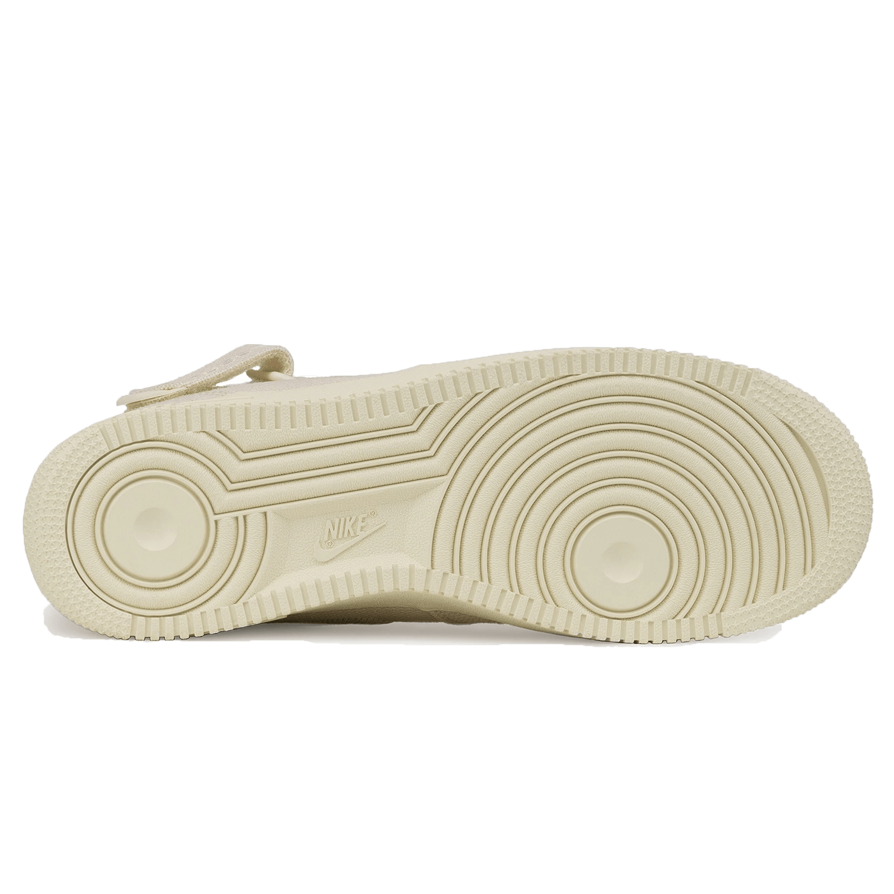 Stussy x Nike Air Force 1 Mid 'Fossil' — UK 3 | EU 35.5 | US 3.5 — Top View