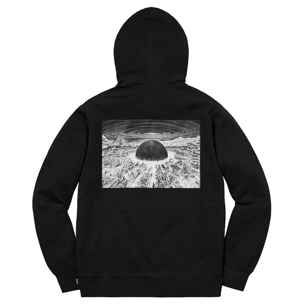 Supreme AKIRA Patches Hooded Sweatshirt Black — XXS — Front View