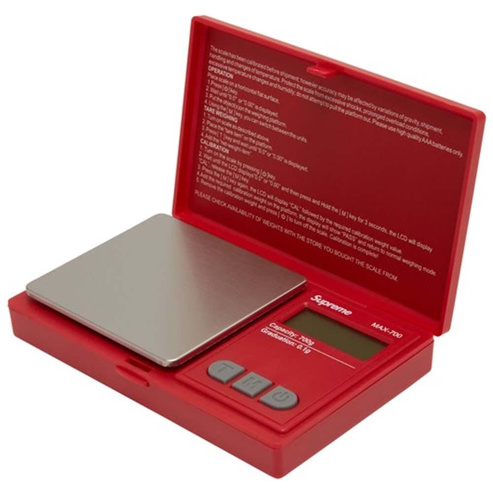 Supreme AWS MAX-700 Digital Scale Red — Front View