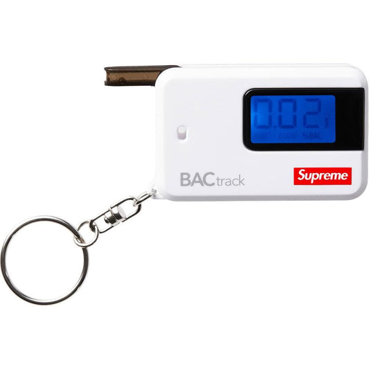Supreme BACtrack Go Keychain White — Front View