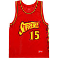 Supreme Bolt Basketball Jersey Red — XXS — Front View
