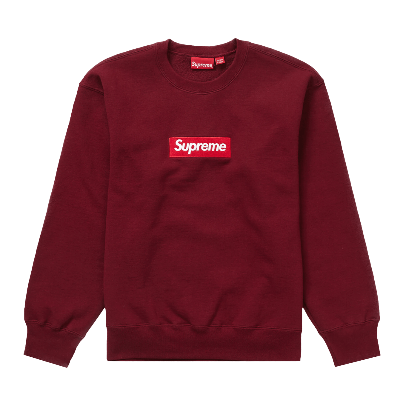 Supreme Box Logo Crewneck 'Cardinal' (FW22) — XXS — Front View