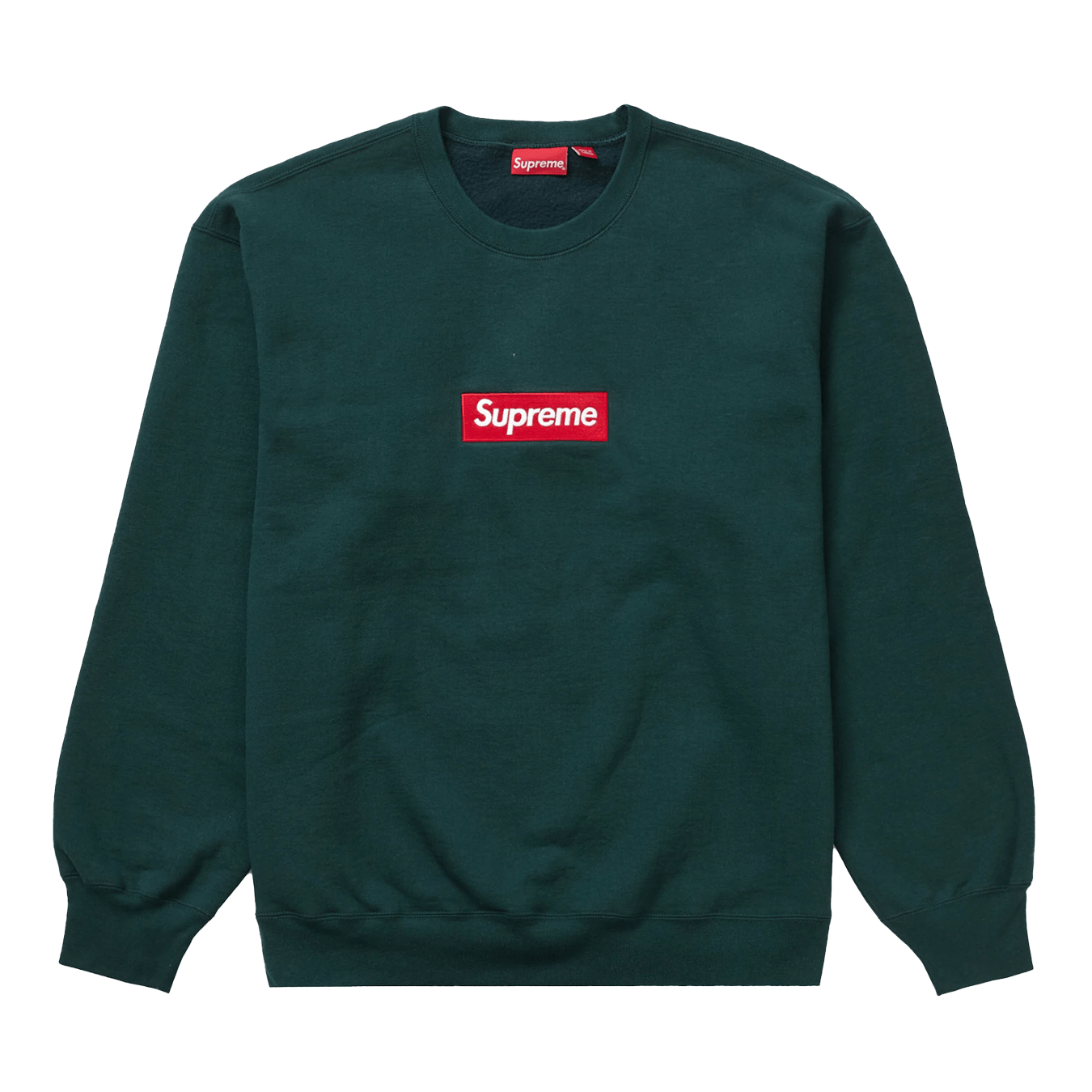 Supreme Box Logo Crewneck 'Dark Pine' (FW22) — XXS — Front View