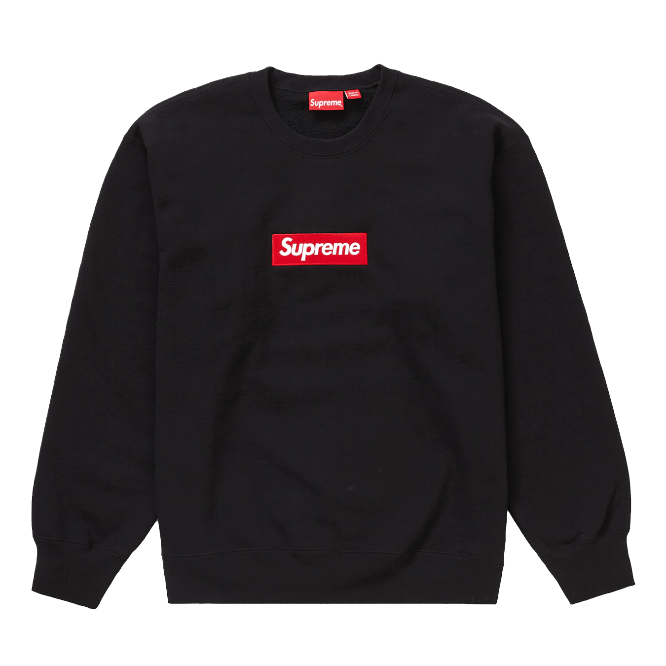 Supreme Box Logo Crewneck 'Black' (FW22) — XXS — Front View