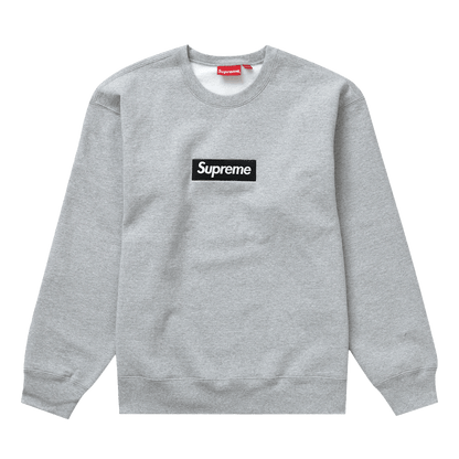Supreme Box Logo Crewneck 'Heather Grey' (FW22) — XXS — Front View