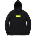 Supreme Box Logo Hooded Sweatshirt (FW17) Black — XXS — Front View