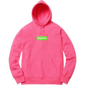 Supreme Box Logo Hooded Sweatshirt (FW17) Magenta — XXS — Front View