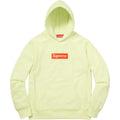 Supreme Box Logo Hooded Sweatshirt (FW17) Pale Lime — XXS — Front View