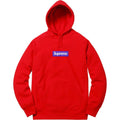Supreme Box Logo Hooded Sweatshirt (FW17) Red — XXS — Front View