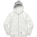 Supreme Champion Arc Logo Zip Up Sweat - Ash Grey — XXS — Front View